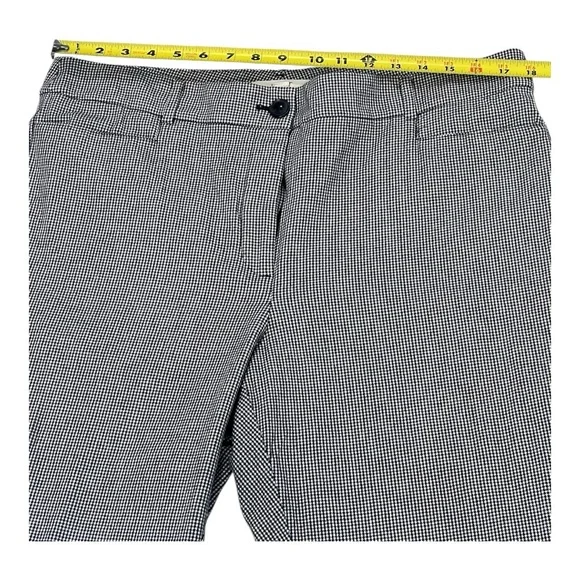 Women Black White Pants EUC size 16 curvy - Picture 3 of 9